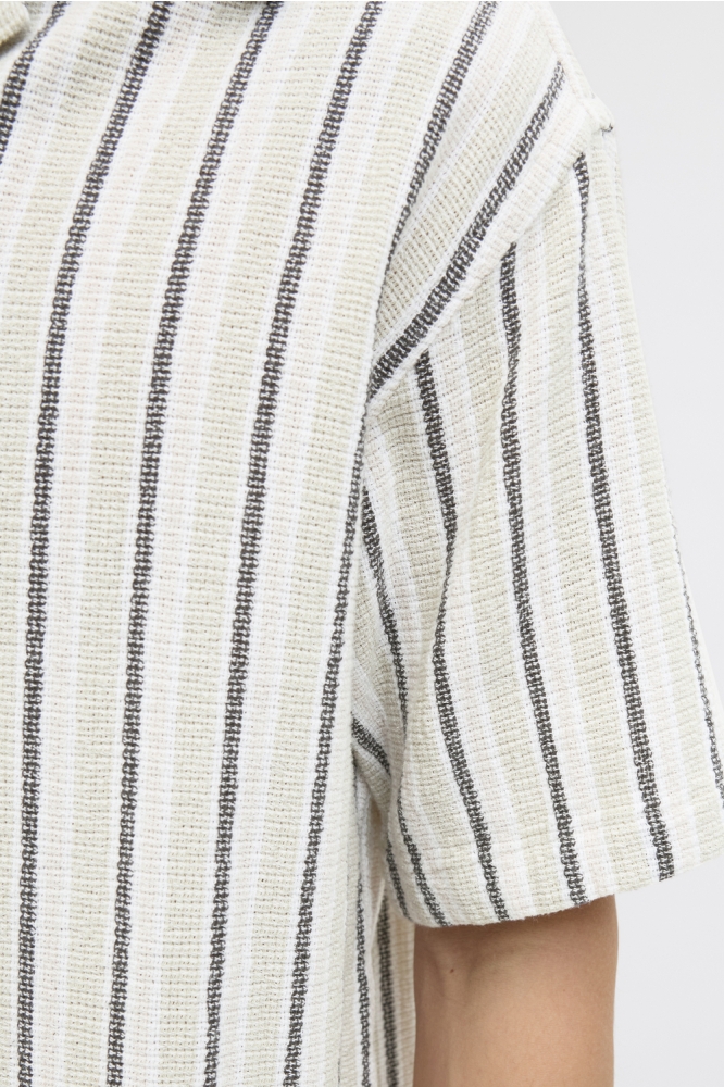 JORCOBA STRIPE RESORT SHIRT SS SN 12271060 Celadon Tint